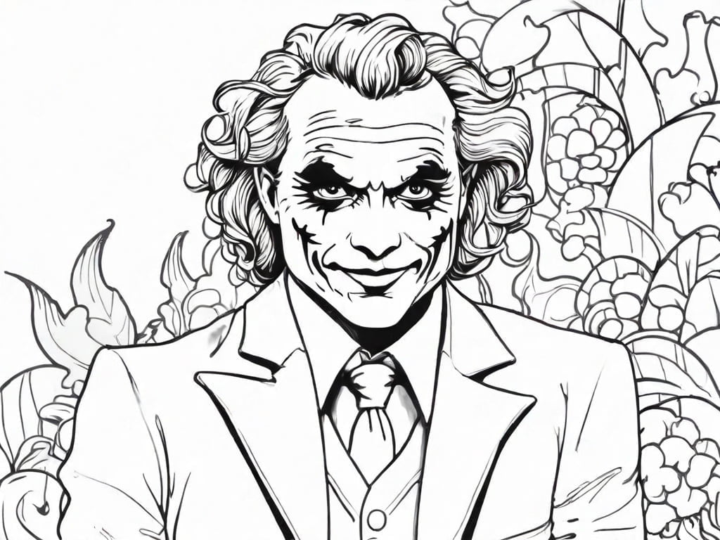 joker coloring pages - Dapet