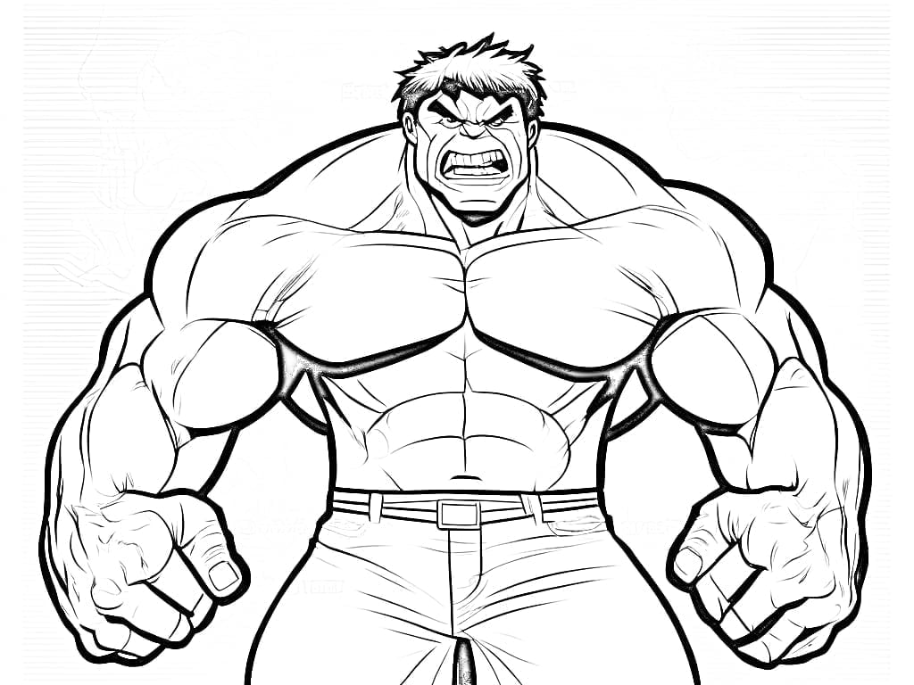 Hulk Coloring Pages Free Printable - Dapet