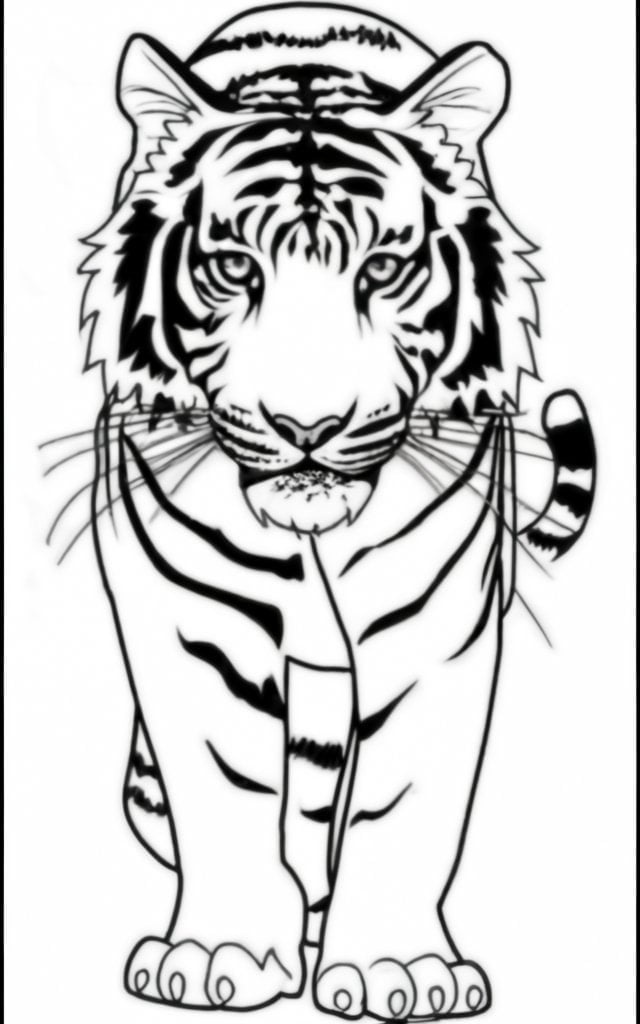 Bengal Tiger coloring pages 
