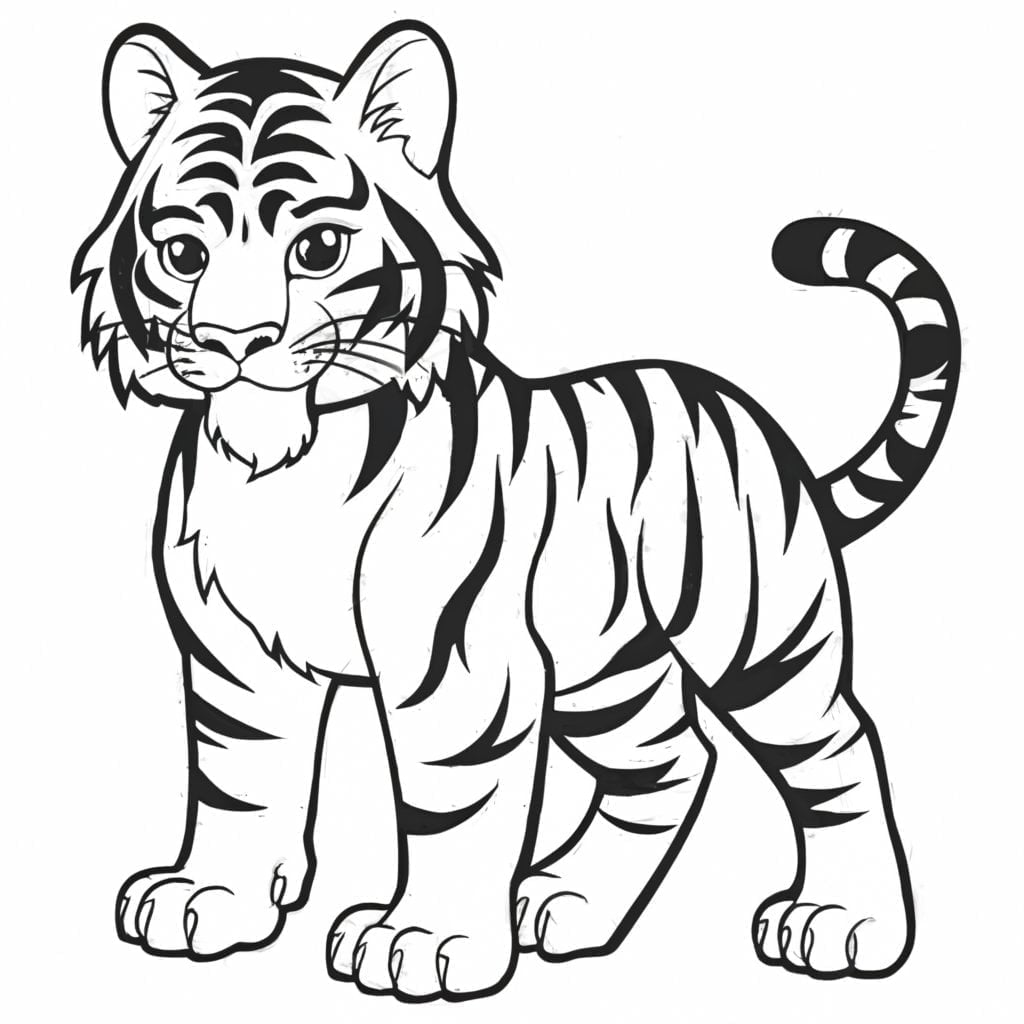 Bengal Tiger coloring pages Printable Download