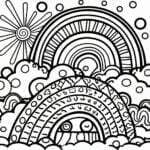 Rainbow Coloring Page