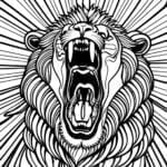 Lion Animals Coloring Pages