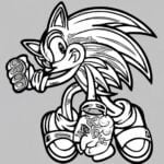 Sonic Coloring Page