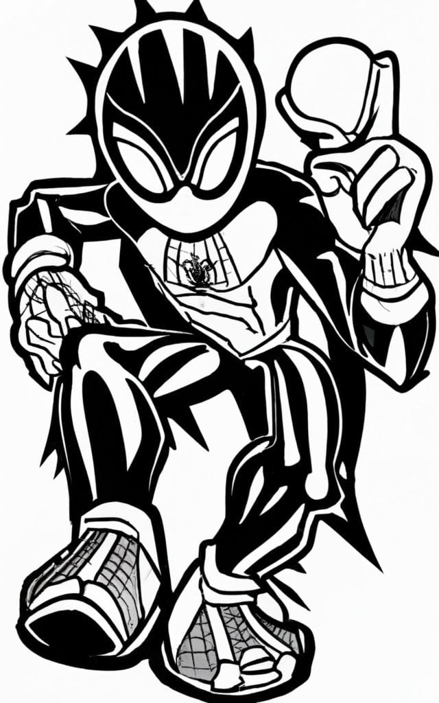 10 Sonic Spiderman Coloring Pages for Kids to Unleash Their Creativity