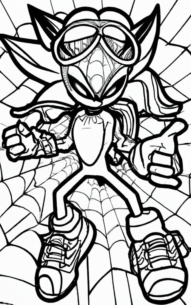 10 Sonic Spiderman Coloring Pages for Kids to Unleash Their Creativity