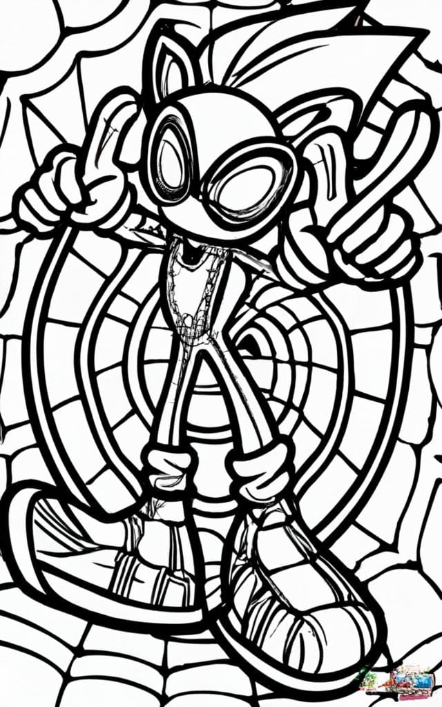 10 Sonic Spiderman Coloring Pages for Kids to Unleash Their Creativity