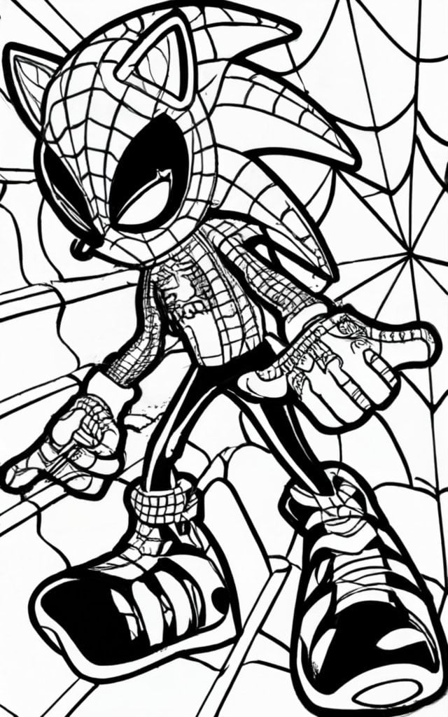 10 Sonic Spiderman Coloring Pages for Kids to Unleash Their Creativity