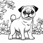 Affenpug Dog coloring page for free printable