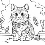 Animals Cat Coloring Pages For Adult 3
