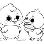 Chicken Little Coloring Page for kids