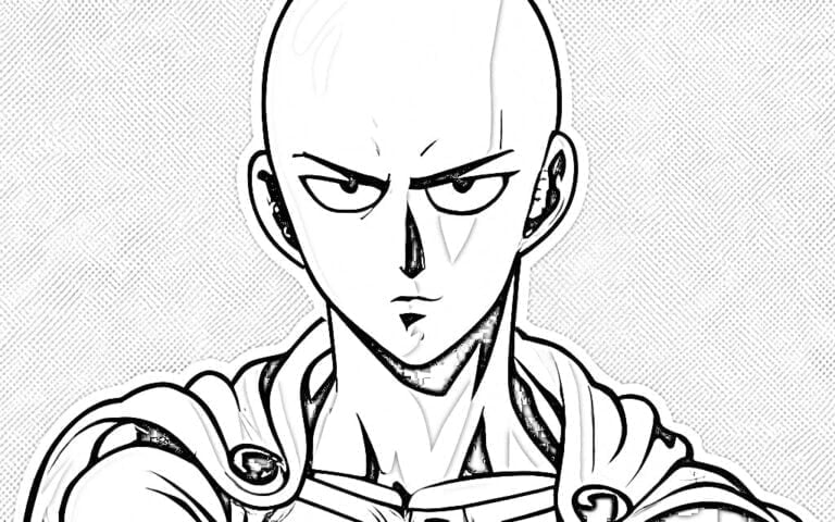 One Punch Man characters Coloring Pages